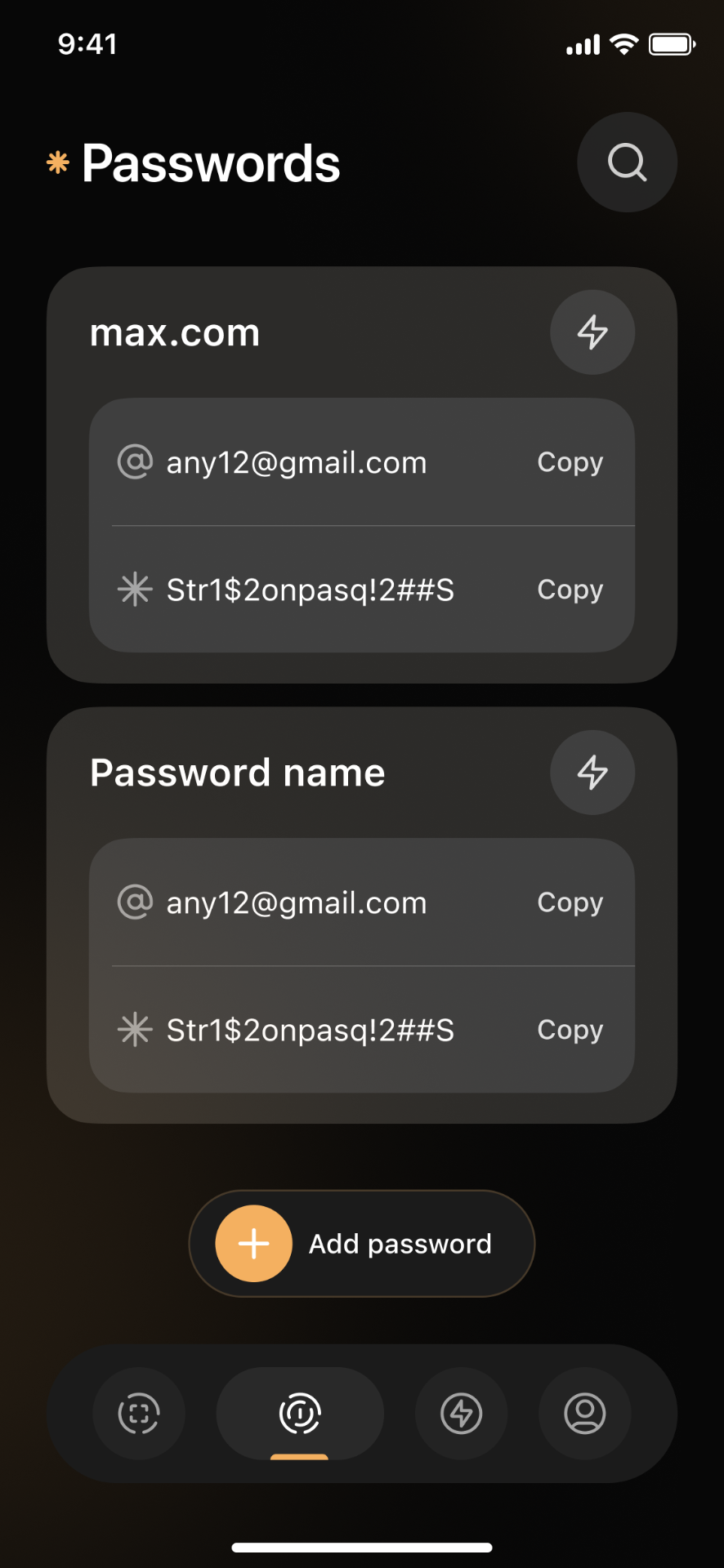 Passwords Vault